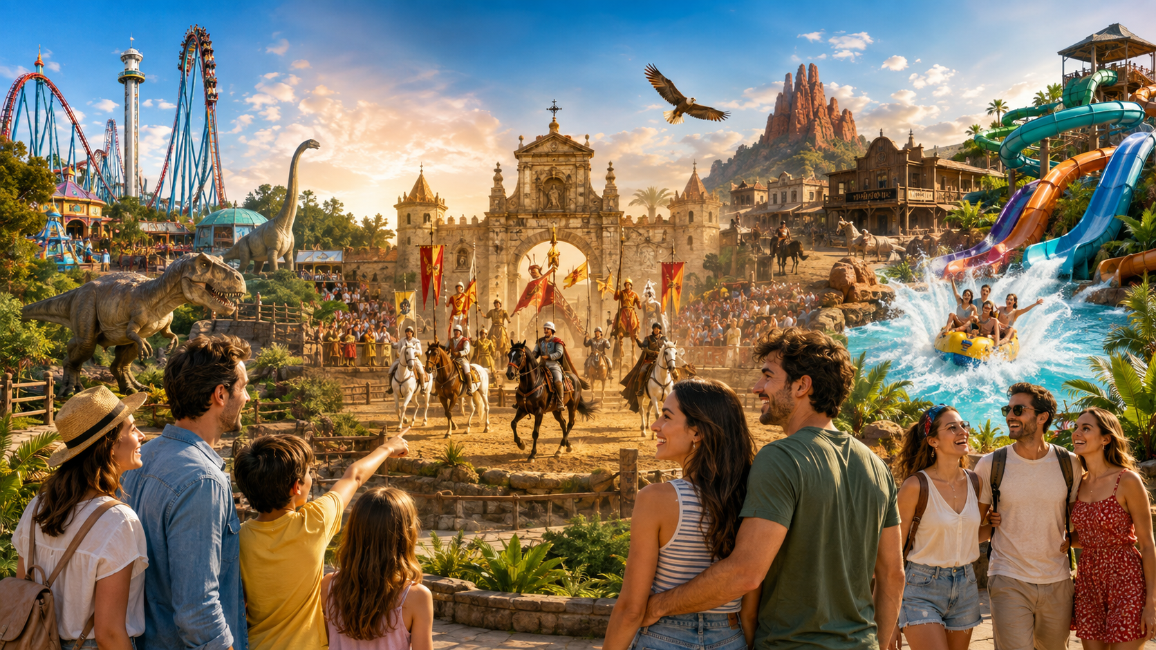 Selección de parques temáticos de España para visitar en 2026