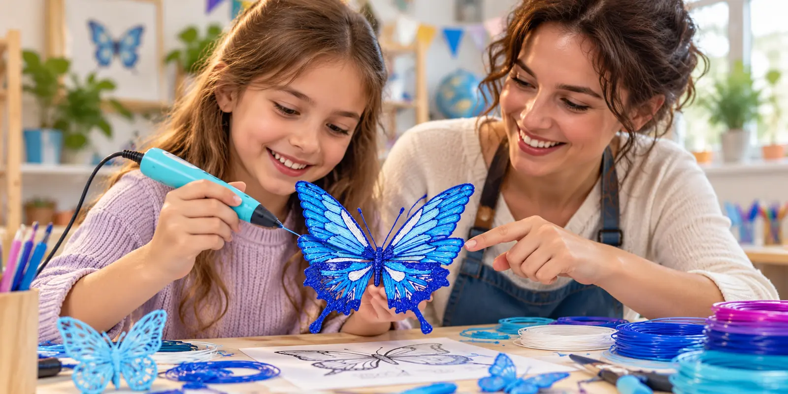 Taller de lápiz 3D para niños en Alicante